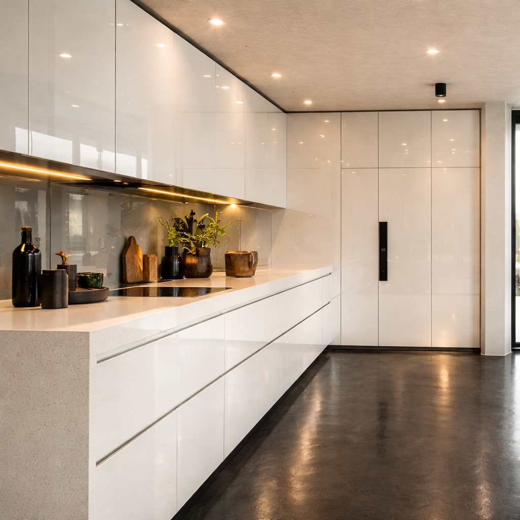 Mobiliario en Blanco Brillante